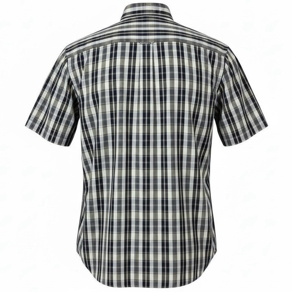 VTG Polo Ralph Lauren Classic Fit S/S Button Down Shirt Blue Plaid Men's Sz XL - Picture 2 of 8